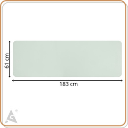 Mata do jogi, ćwiczeń fitness 183x61 cm antypoślizgowa, materac do stretchingu, miętowy