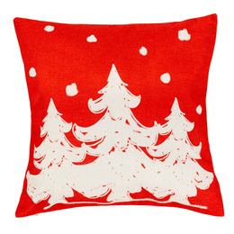 Poszewki świąteczne 40x40cm 4 szt. zestaw dekoracyjny na poduszki jaśki czerwono-białe