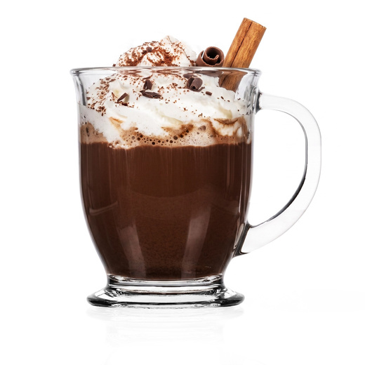 Szklanki do kawy latte mrożonej herbaty deserów 400 ml z uchem komplet 6 szt.