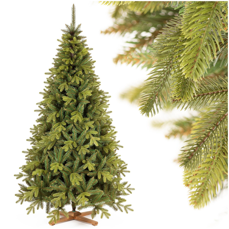 Choinka sztuczna 220 cm Premium Royal Trees świerk syberyjski z drewnianym stojakiem