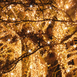 Lampki choinkowe 1000 led ciepły biały + flash 50m oświetlenie świąteczne IP44