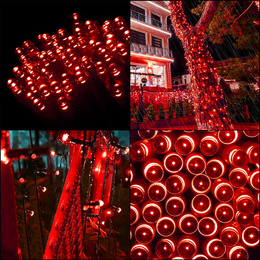 Lampki choinkowe 100 led czerwone 8,5 m oświetlenie świąteczne