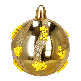 Bombki choinkowe 40 szt. zestaw dekoracji świątecznych, nietłukące, złote