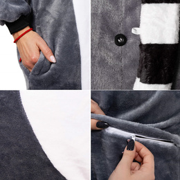 Piżama kigurumi lemur kombinezon jednoczęściowy damski rozmiar M