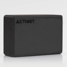 Kostka do jogi piankowa EVA 23x15x7,5 cm klocek blok do ćwiczeń pilates stretching czarny