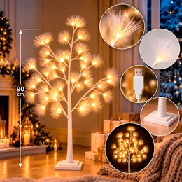 Świecące drzewko 90 cm sosna 48 Led drzewko świąteczne dekoracja ozdoba świetlna