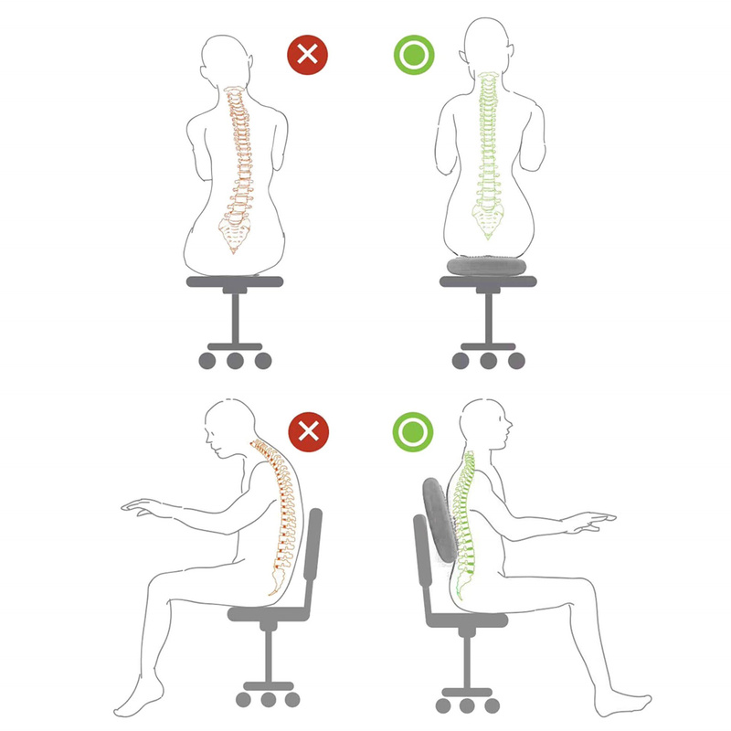 Poduszka sensoryczna dysk do ćwiczeń szara