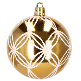 Bańki choinkowe 30 szt. bombki świąteczne zestaw biało0złoty