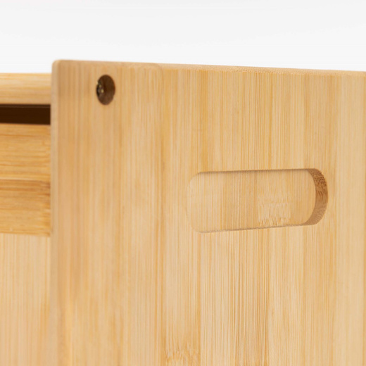 Chlebak zamykany, dwupoziomowy, pojemnik kuchenny do przechowywania pieczywa, bambusowy