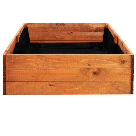 Skrzynia na warzywa drewniana 140x84x26,5 cm wysoki warzywniak zielnik impregnowany