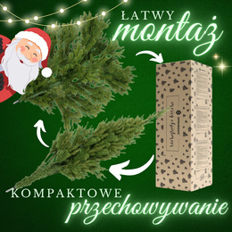 Choinka sztuczna 120 cm świerk naturalny PE