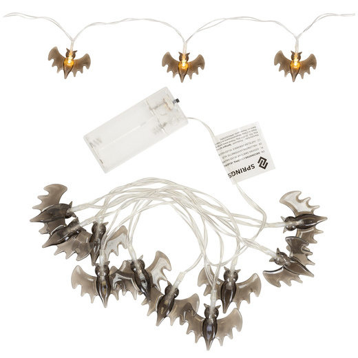 Lampki na Halloween nietoperze girlanda łańcuch świetlny 10 LED