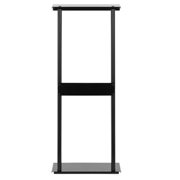 Wieszak łazienkowy, ścienna półka na ręczniki, pionowa, czarna