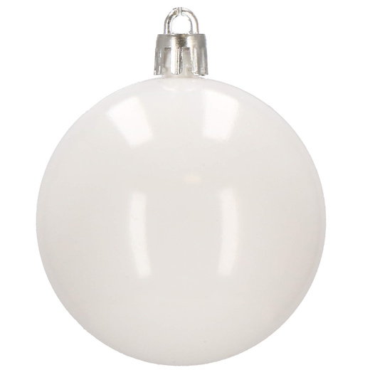 Bombki choinkowe 100 szt. biały zestaw choinkowy