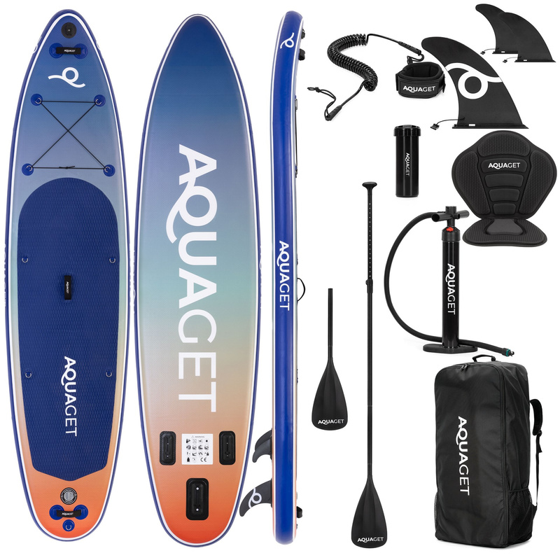 Deska pompowana do pływania SUP 350 cm z siedziskiem paddleboard z wyposażeniem