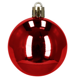 Bombki choinkowe 100 szt. zestaw dekoracji świątecznych nietłukące, czerwone