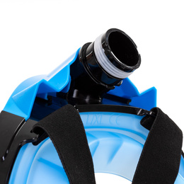 Maska z rurką do nurkowania, snorkelingu L/XL pełnotwarzowa, AntiFog, uchwyt na kamerę
