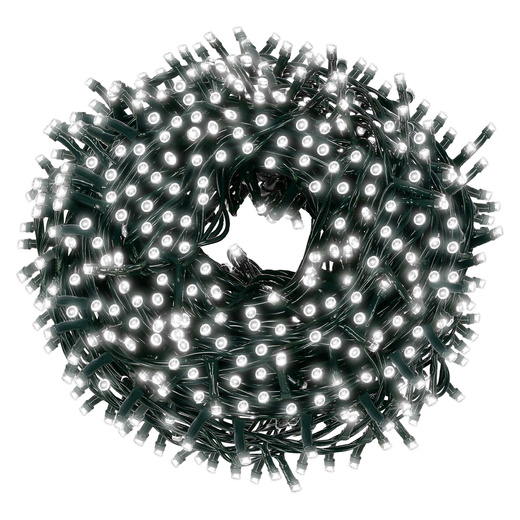 Lampki choinkowe 500 led zimne białe 27,5 m oświetlenie IP44