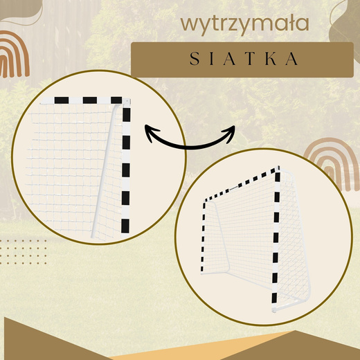 Bramka piłkarska stalowa 300x200 cm treningowa