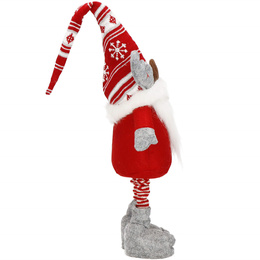 Skrzat 80 cm ozdoba świąteczna, renifer krasnal świąteczny, gnom z teleskopowymi nózkami