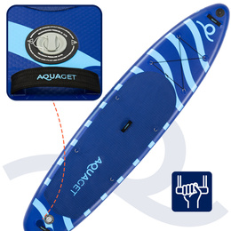 Deska pompowana do pływania SUP 350 cm paddleboard komplet z wiosłem i wyposażeniem