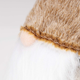 Skrzat świąteczny 38 cm ozdoba bożonarodzeniowa krasnal świąteczny, gnom stojący figurka