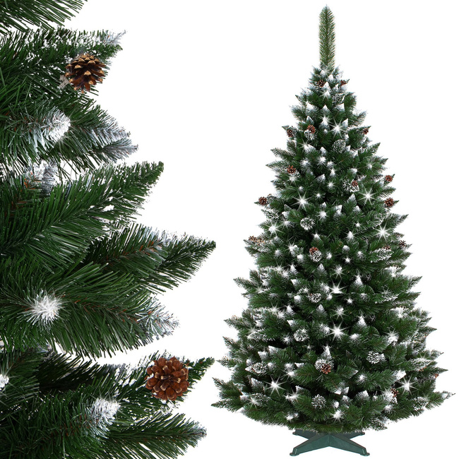 Choinka sztuczna premium 220 cm sosna diamentowa drzewko bożonarodzeniowe