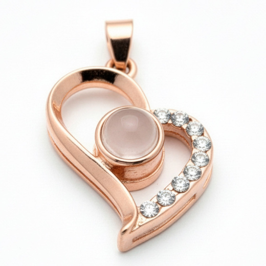 Wieczna róża z naszyjnikiem w pudełku prezentowym szkatułka na dzień kobiet walentynki