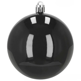 Bombki choinkowe 9 szt. zestaw dekoracji świątecznych 8,5 cm nietłukące, zamszowe, czarne
