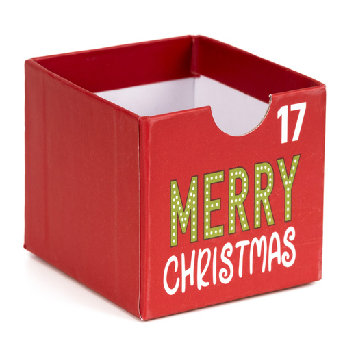 Pudełkowy kalendarz adwentowy z szufladkami 24 szt. do uzupełnienia, dekoracja świąteczna