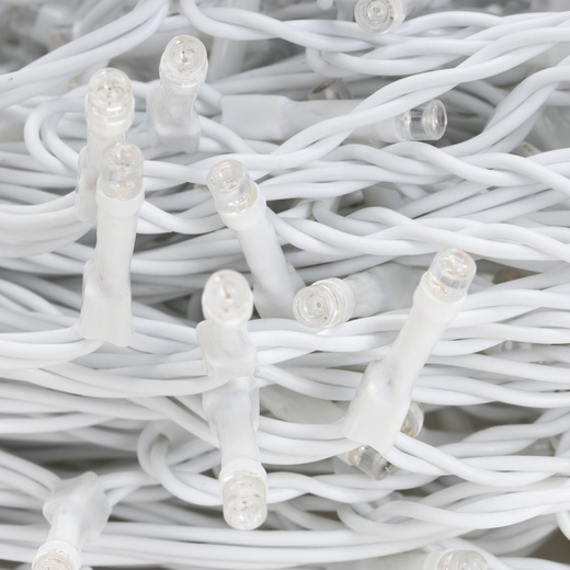 Kurtyna świetlna 200 led girlanda, lampki wewnętrzno-zewnętrzne sople zimny biały