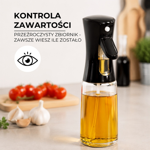 Dozownik do oleju 300 ml spryskiwacz do oliwy octu rozpylacz kuchenny pojemnik spray