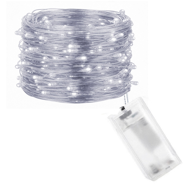 Lampki choinkowe 50 LED biały zimny 5 m