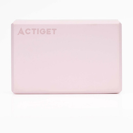 Kostka do jogi piankowa EVA 23x15x7,5 cm klocek blok do ćwiczeń pilates stretching różowa