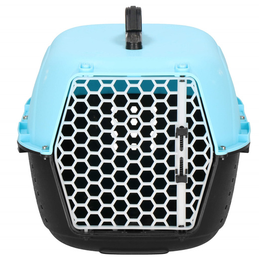 Transporter dla kota psa gryzoni do 7 kg 48x33x27 cm niebiesko-czarny