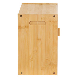 Chlebak zamykany, dwupoziomowy, pojemnik kuchenny do przechowywania pieczywa, bambusowy