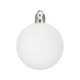 Bombki choinkowe 40 szt. zestaw dekoracji świątecznych, nietłukące, białe