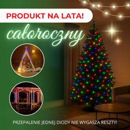 Lampki choinkowe 1000 Led multikolor 81,5 m oświetlenie świąteczne IP44