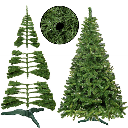 Choinka sztuczna 220 cm jodła zielona Vera