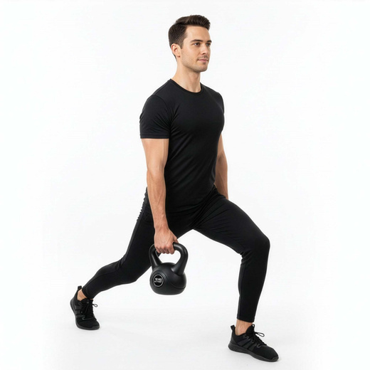 Kettlebell 10 kg odważnik, hantla do ćwiczeń ABS kula do treningu siłowego, czarny