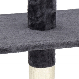 Drapak dla kota sufitowy sizal słupek z legowiskiem i platformami 245 - 260 cm