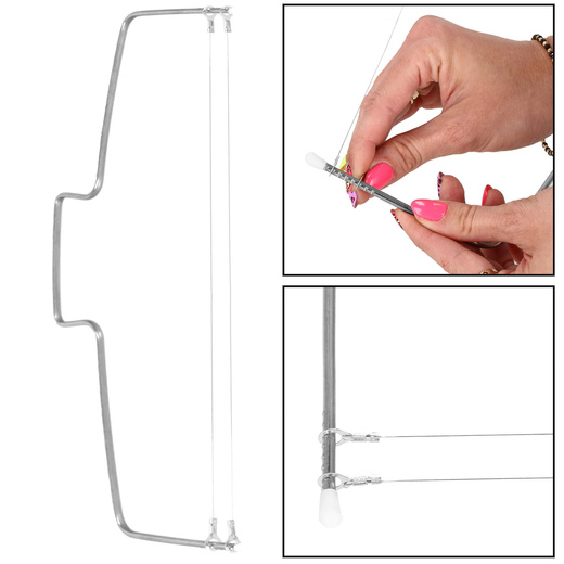 Duży nóż strunowy do cięcia biszkoptu, ciasta 32 cm