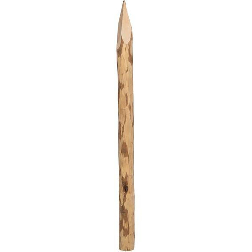 Drewniany słupek ogrodzeniowy, kołek leszczynowy 120 cm podpora do roślin ogrodowych, brązowy