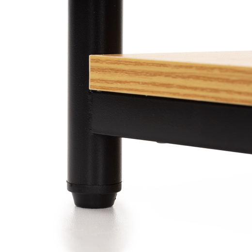 Szafka nocna, stolik z półkami do sypialni 35x31x59 cm nakastnik, jasnobrązowy