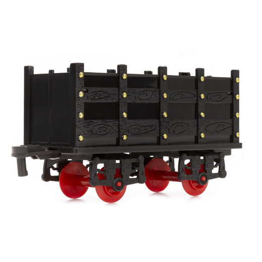 Pociąg z wagonami dla dzieci z mgiełką i dźwiękami, lokomotywa parowa z torami na baterie