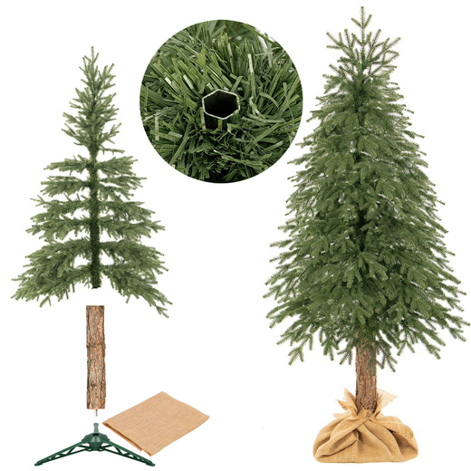 Choinka sztuczna na pniu 220 cm świerk PE
