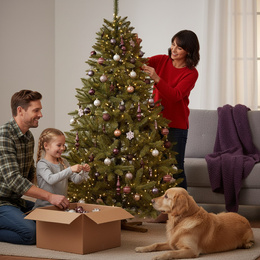 Choinka sztuczna 220 cm świerk kaukaski jak żywy Royal Trees premium drzewko świąteczne