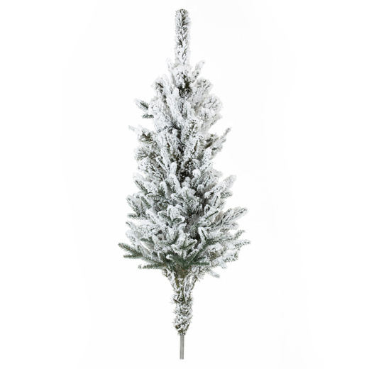 Choinka sztuczna 150 cm świerk kaukaski ośnieżony jak żywy, nowoczesny, ze stojakiem