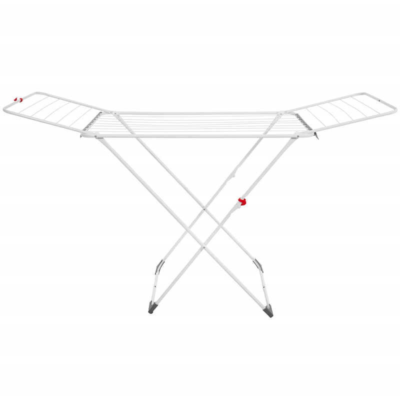 Suszarka na pranie składana teleskopowa na ubrania, bieliznę, z wbudowanymi haczykami
