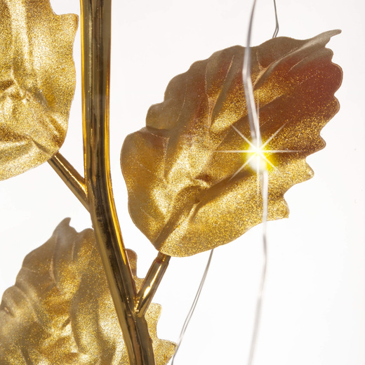 Wieczna róża w szkle 22 cm świecąca ozdoba LED prezent czerwona